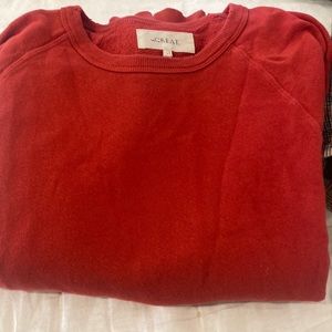 THE Great. 100 cotton sweatshirt